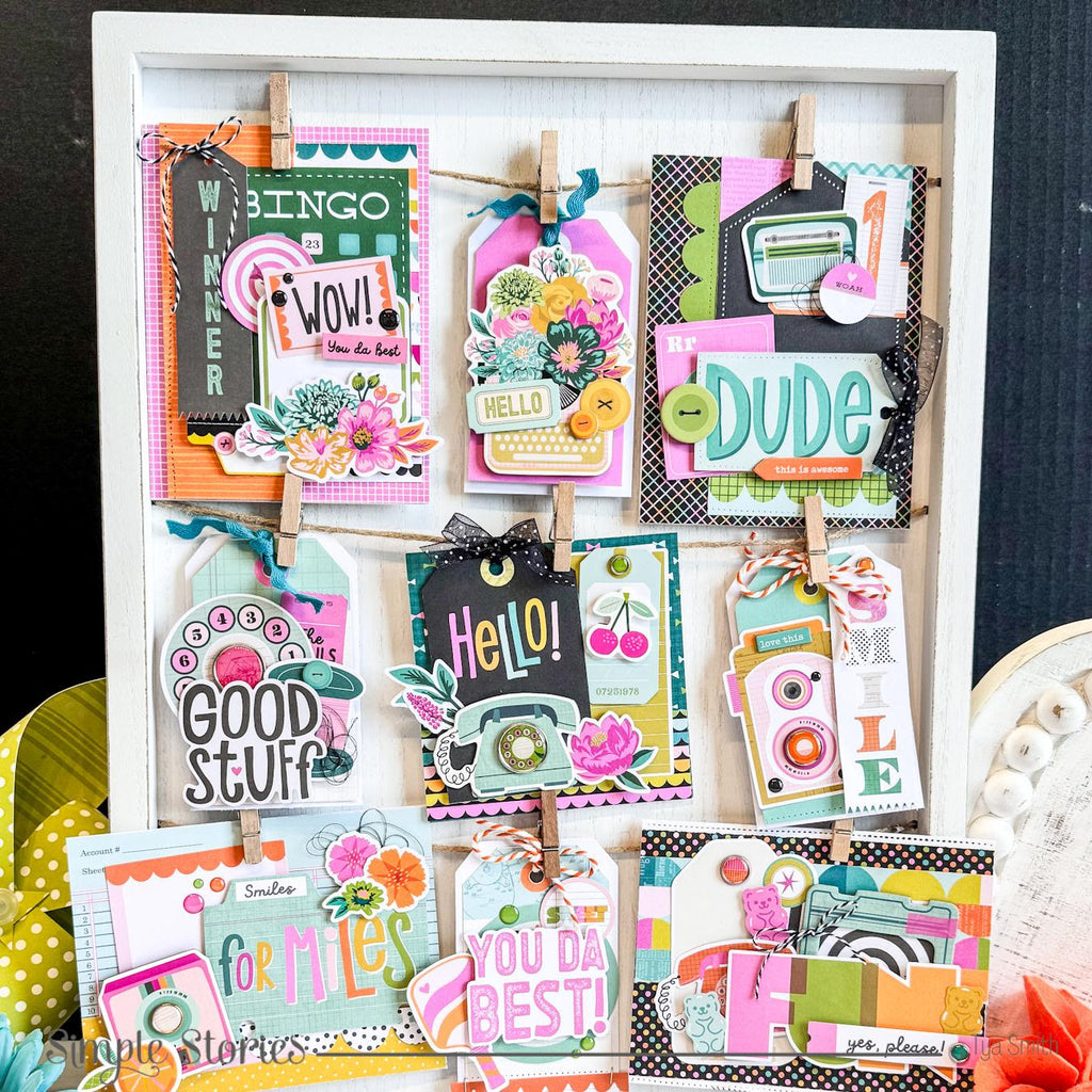 Simple Stories Color Me Happy Bits And Pieces 26519 Card Display