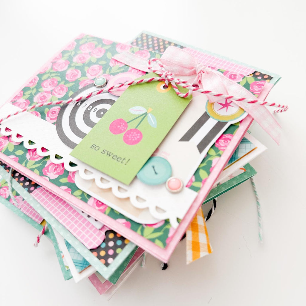 Simple Stories Color Me Happy Chipboard Pieces 26518 Binder Project