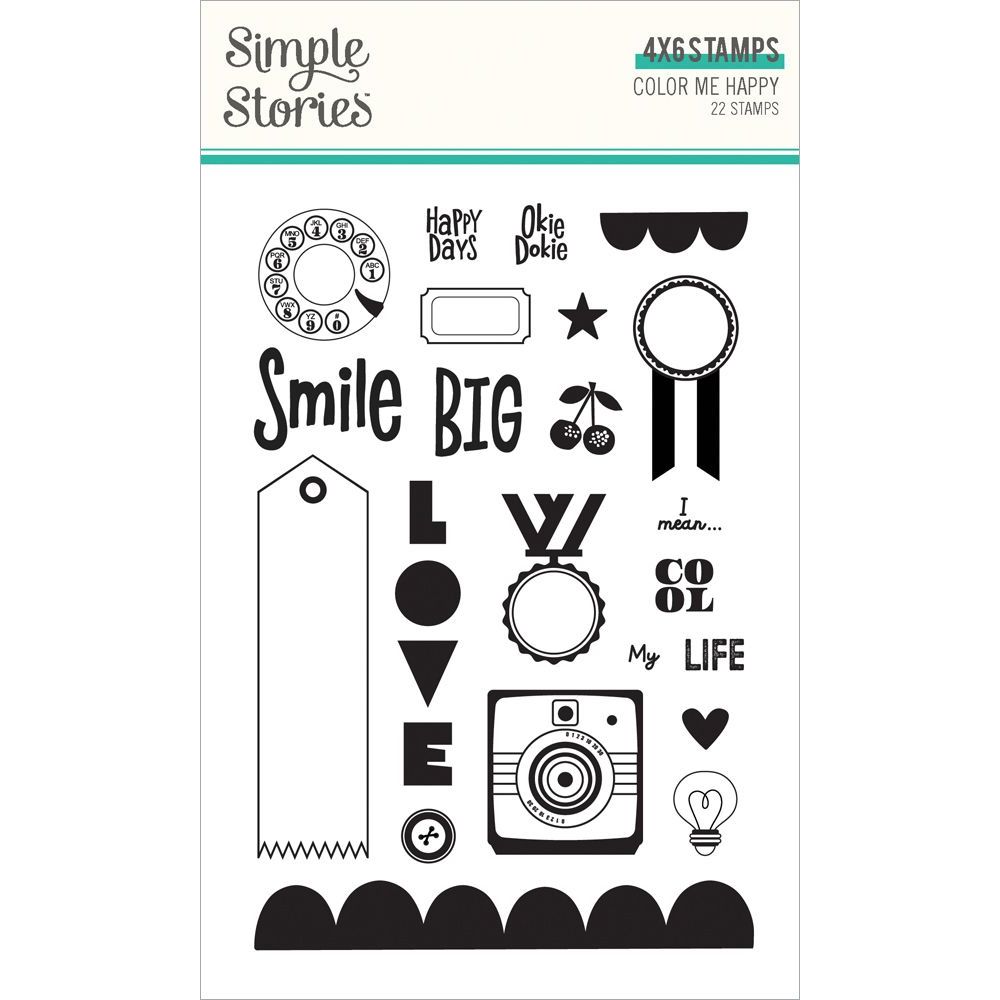 Simple Stories Color Me Happy Clear Stamps 26517
