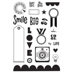 Simple Stories Color Me Happy Clear Stamps 26517 Smile Big Sentiments