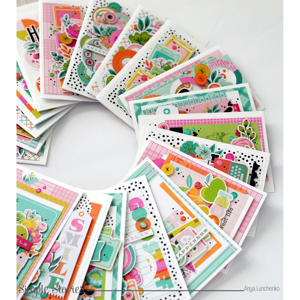 Simple Stories Color Me Happy Foam Stickers 26522 Colorful Cards