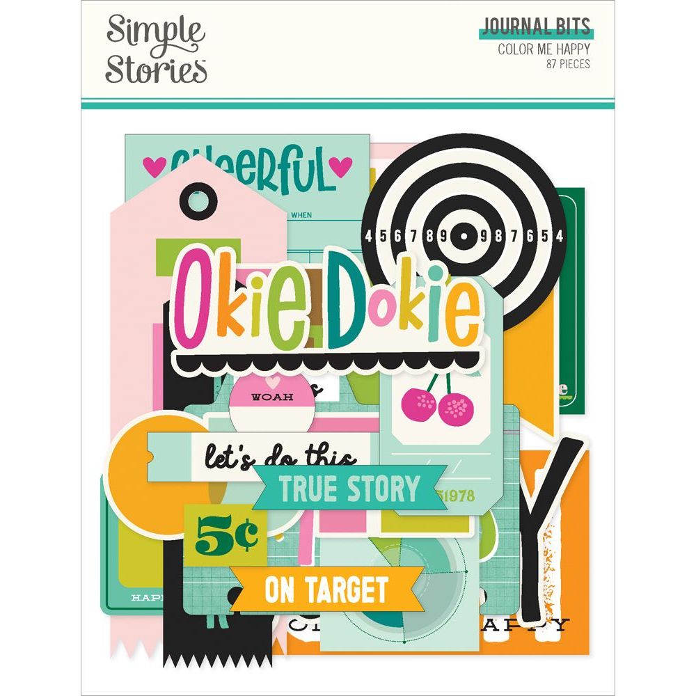 Simple Stories Color Me Happy Journal Bits And Pieces 26520