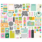 Simple Stories Color Me Happy Journal Bits And Pieces 26520 Positive Sentiments