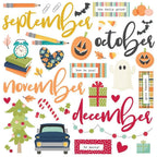 Simple Stories Color Vibe 12 Month Memory Calendar 23532 Autumn Images