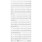 Simple Stories Color Vibe 12 Month Memory Calendar 23532 Numbers