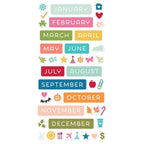 Simple Stories Color Vibe 12 Month Memory Calendar 23532 Year Images