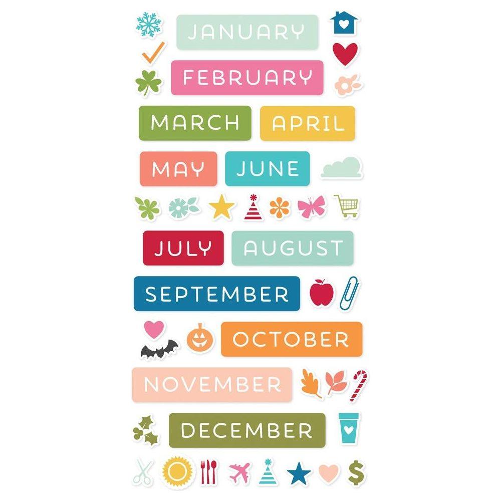 Simple Stories Color Vibe 12 Month Memory Calendar 23532 Year Images