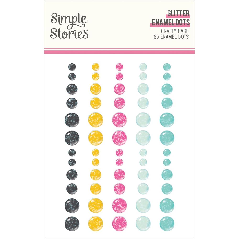 Simple Stories Crafty Babe Glitter Enamel Dots 24313