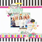 Simple Stories Crafty Babe Glitter Enamel Dots 24313 Memories Layout