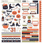 Simple Stories Frightful Fun 12 x 12 Collection Kit 27300 Element Stickers