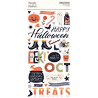 Simple Stories Frightful Fun Foam Stickers 27311 Halloween Sentiments