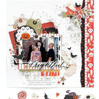 Simple Stories Frightful Fun Glossy Enamel Dots 27313 Vampire Layout