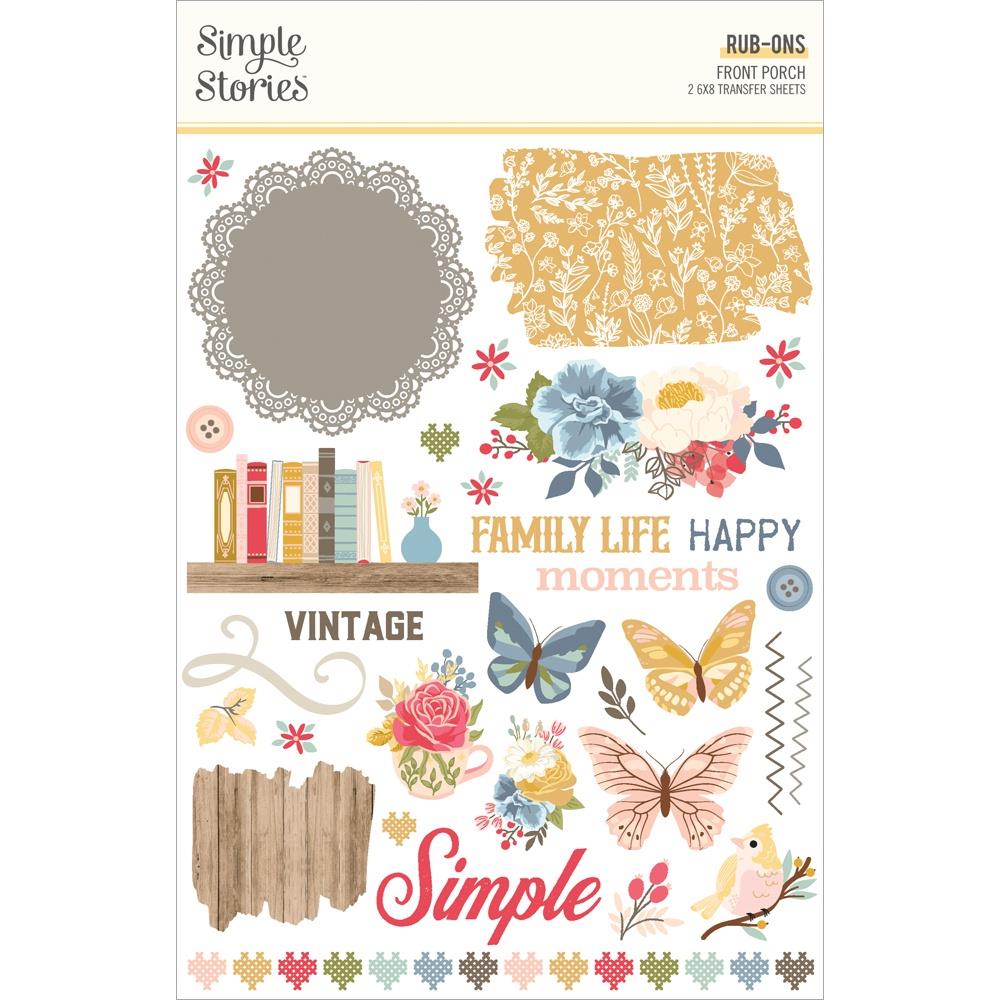 Simple Stories Front Porch Rub Ons 23824