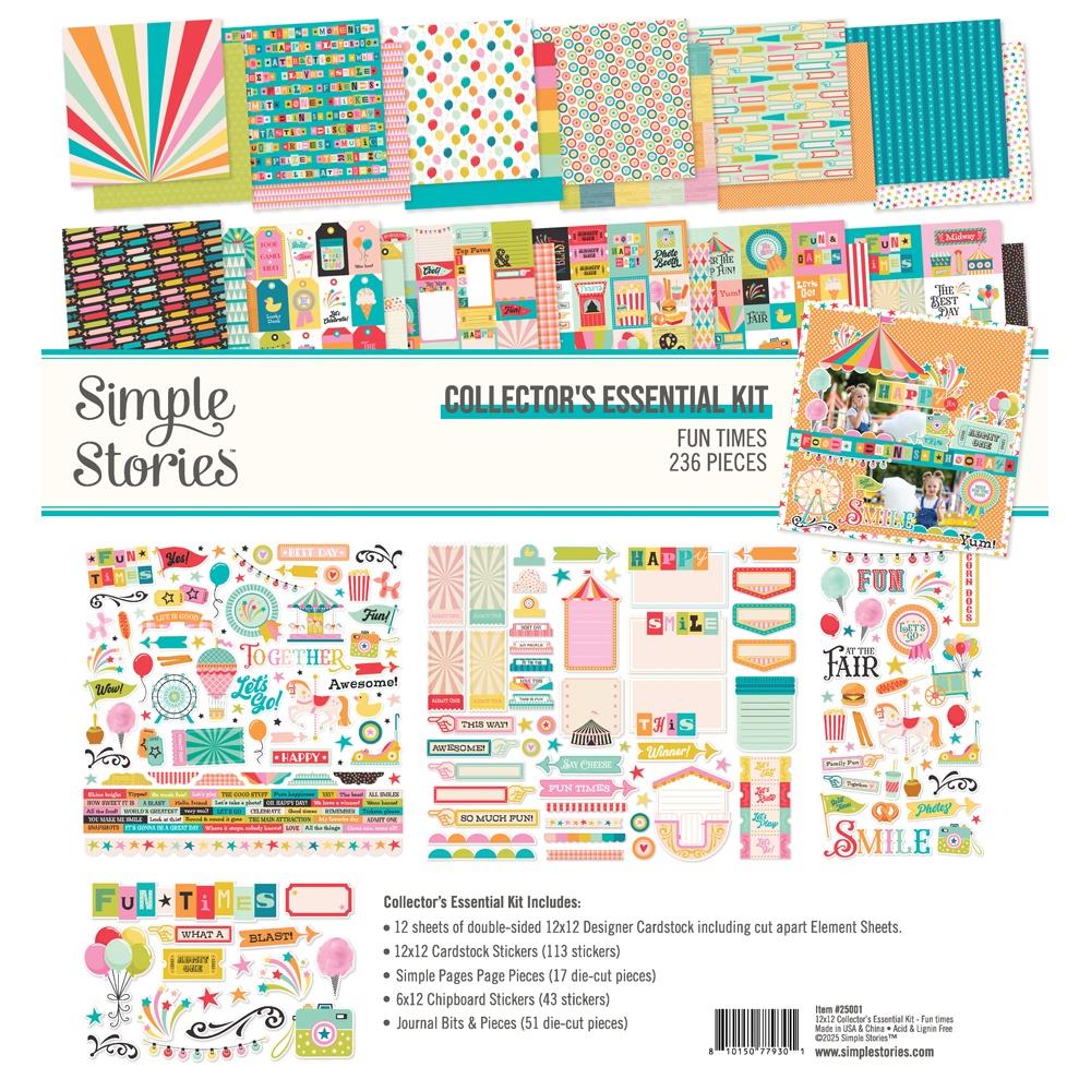 Simple Stories Fun Times 12 x 12 Collection's Essential Kit 25001