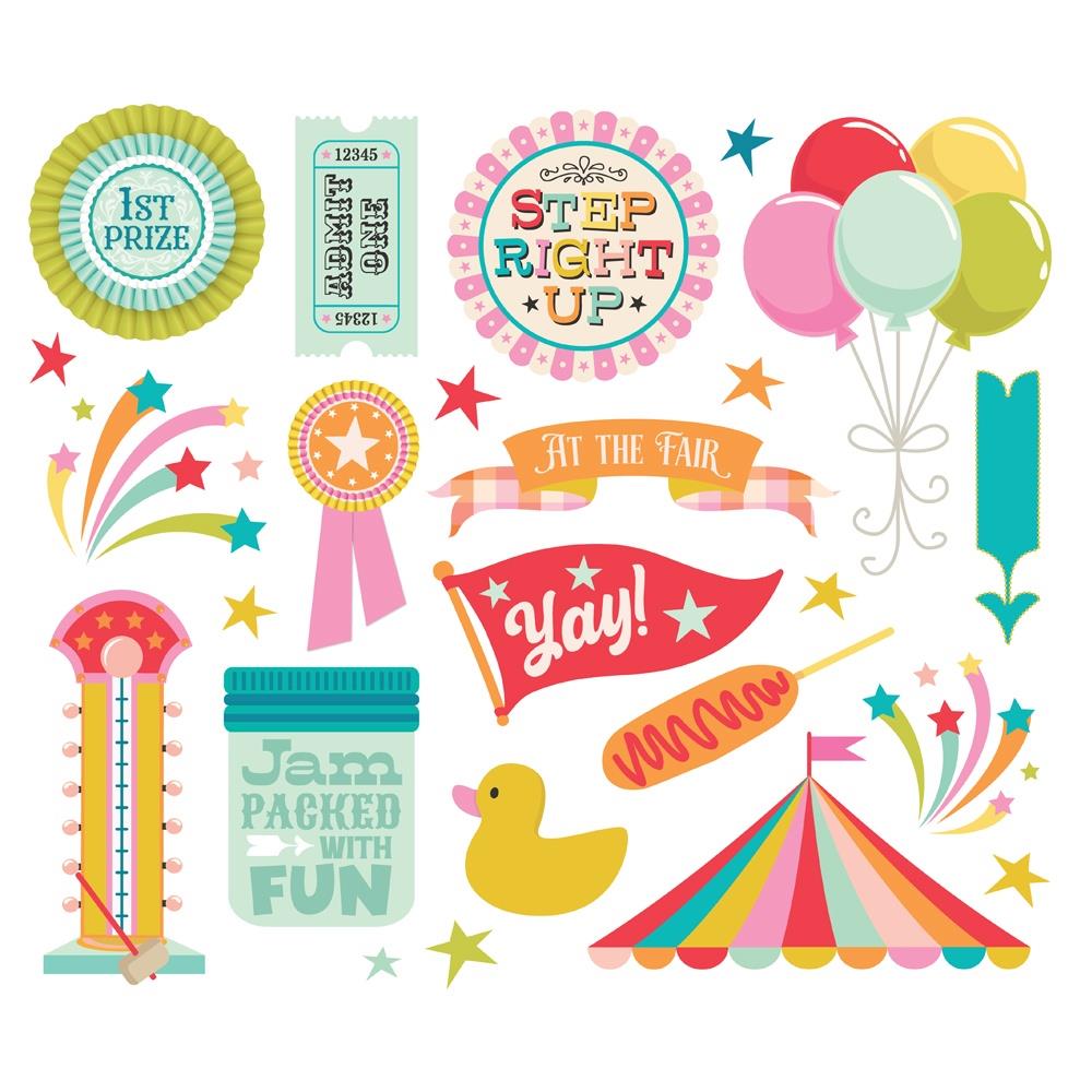 Simple Stories Fun Times Big Bits And Pieces 25020 Circus Images