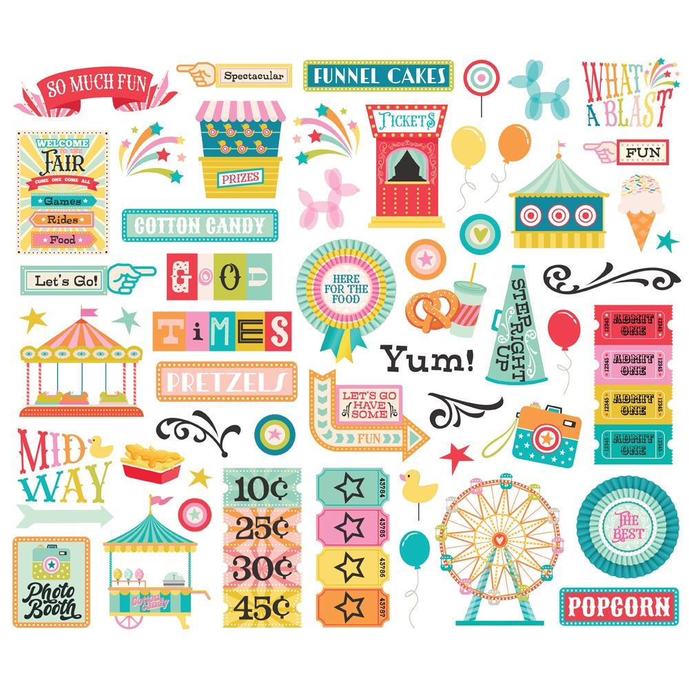 Simple Stories Fun Times Bits And Pieces 25018 Circus Images
