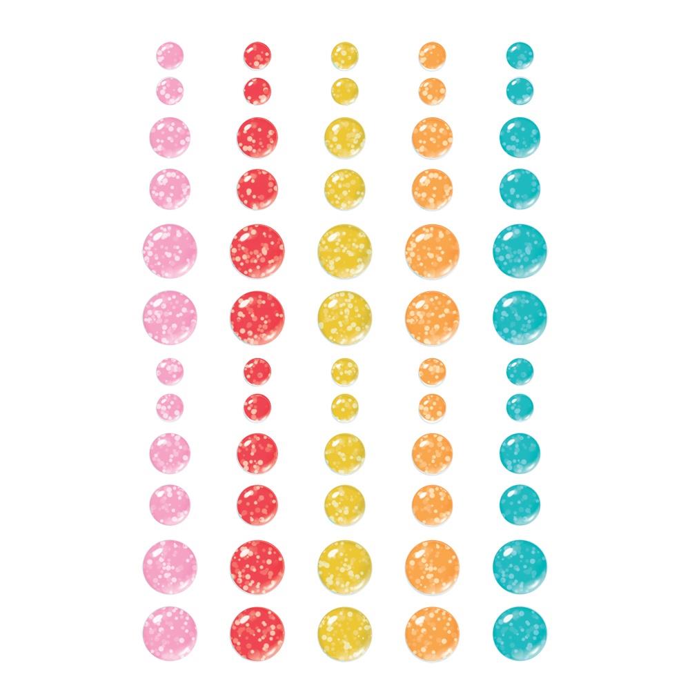 Simple Stories Fun Times Glitter Enamel Dots 25023 Detailed Image
