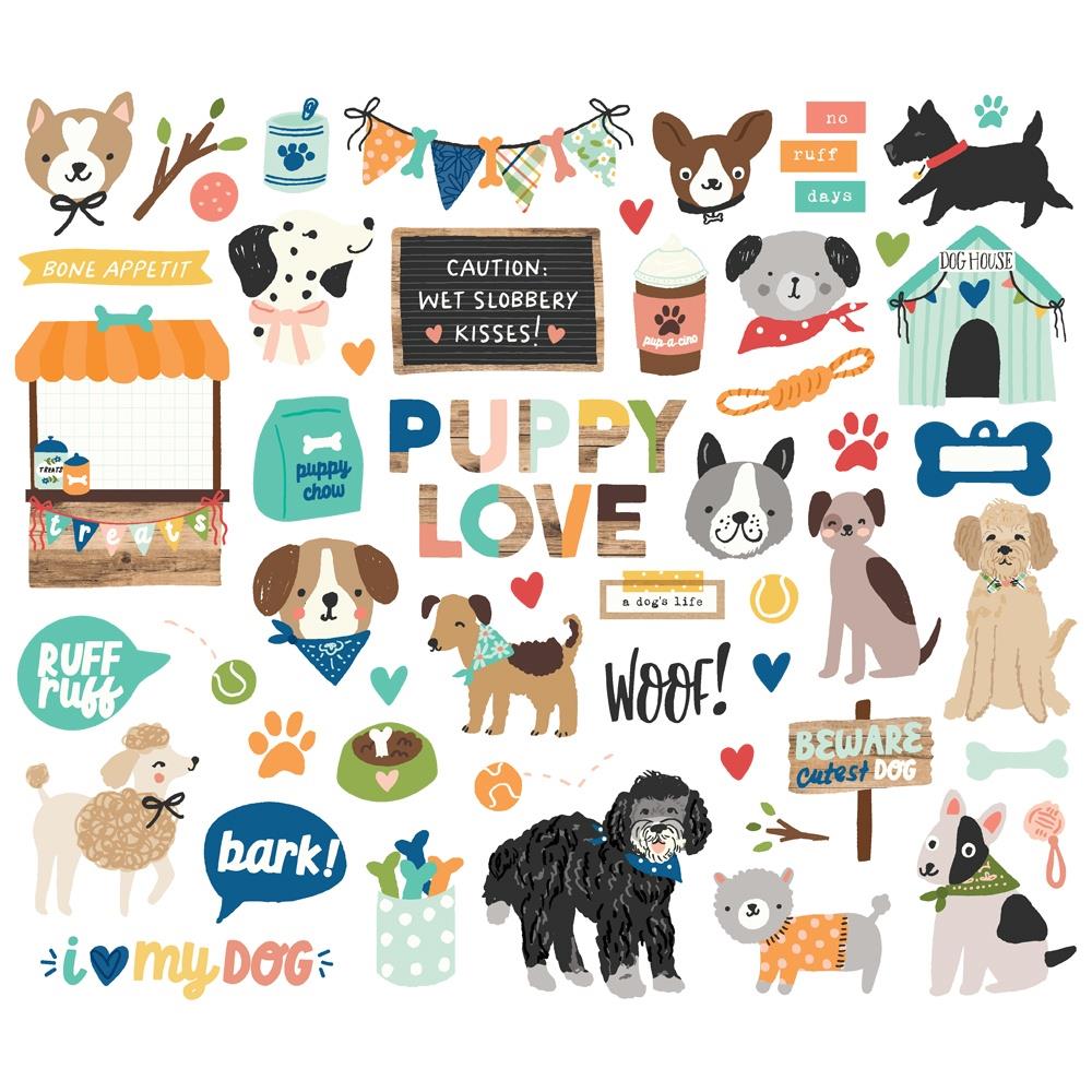 Simple Stories Fur Baby Dog Bits And Pieces 24008 Sentiments