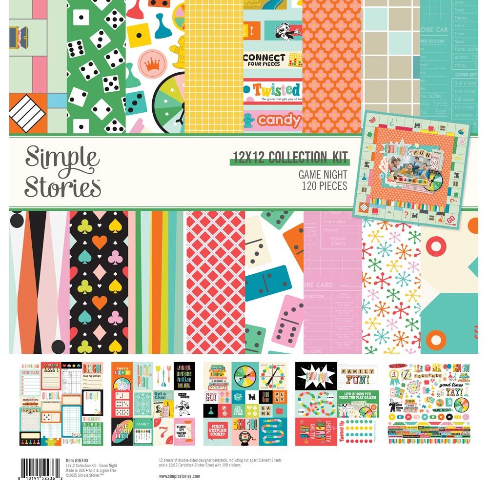 Simple Stories Game Night 12 x 12 Collection Kit 26100