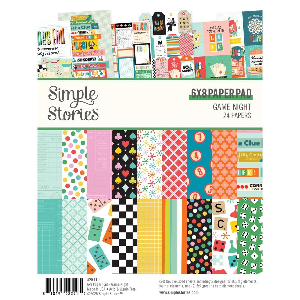 Simple Stories Game Night 6 x 8 Paper Pad 26115