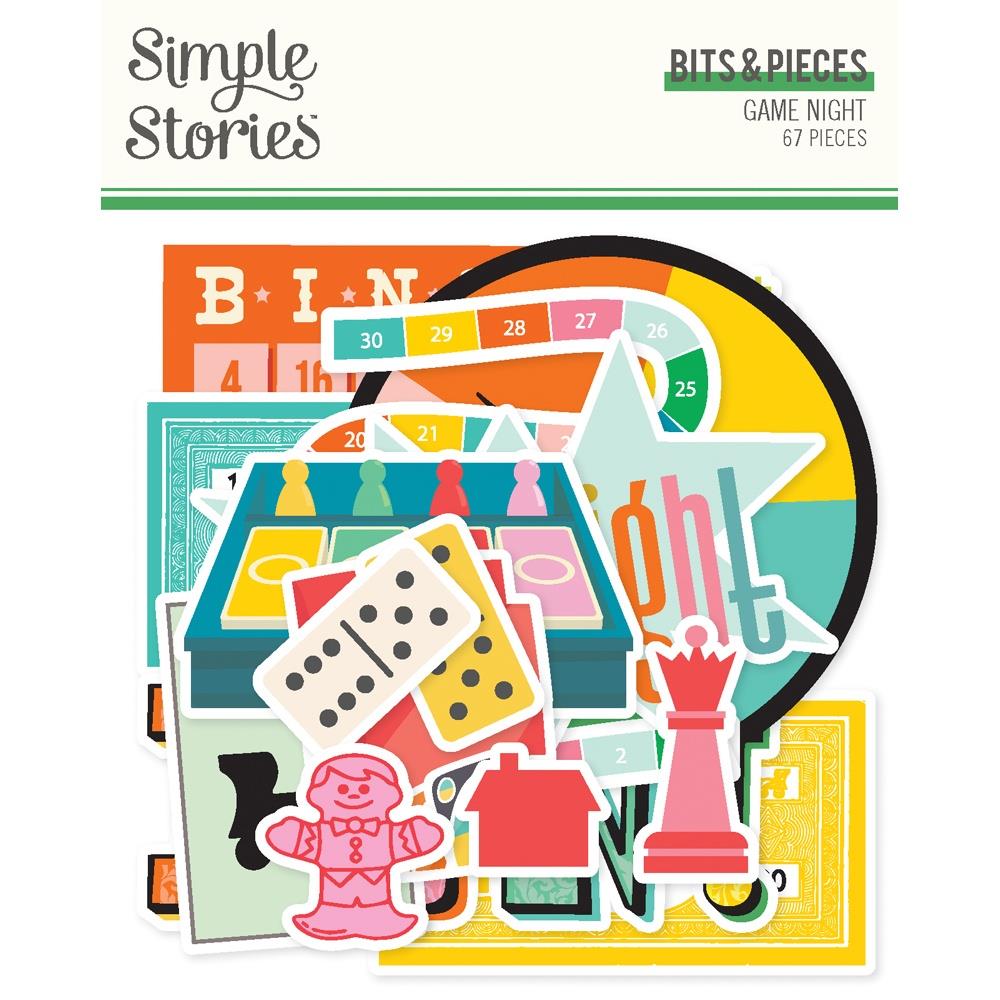 Simple Stories Game Night Bits And Pieces 26118