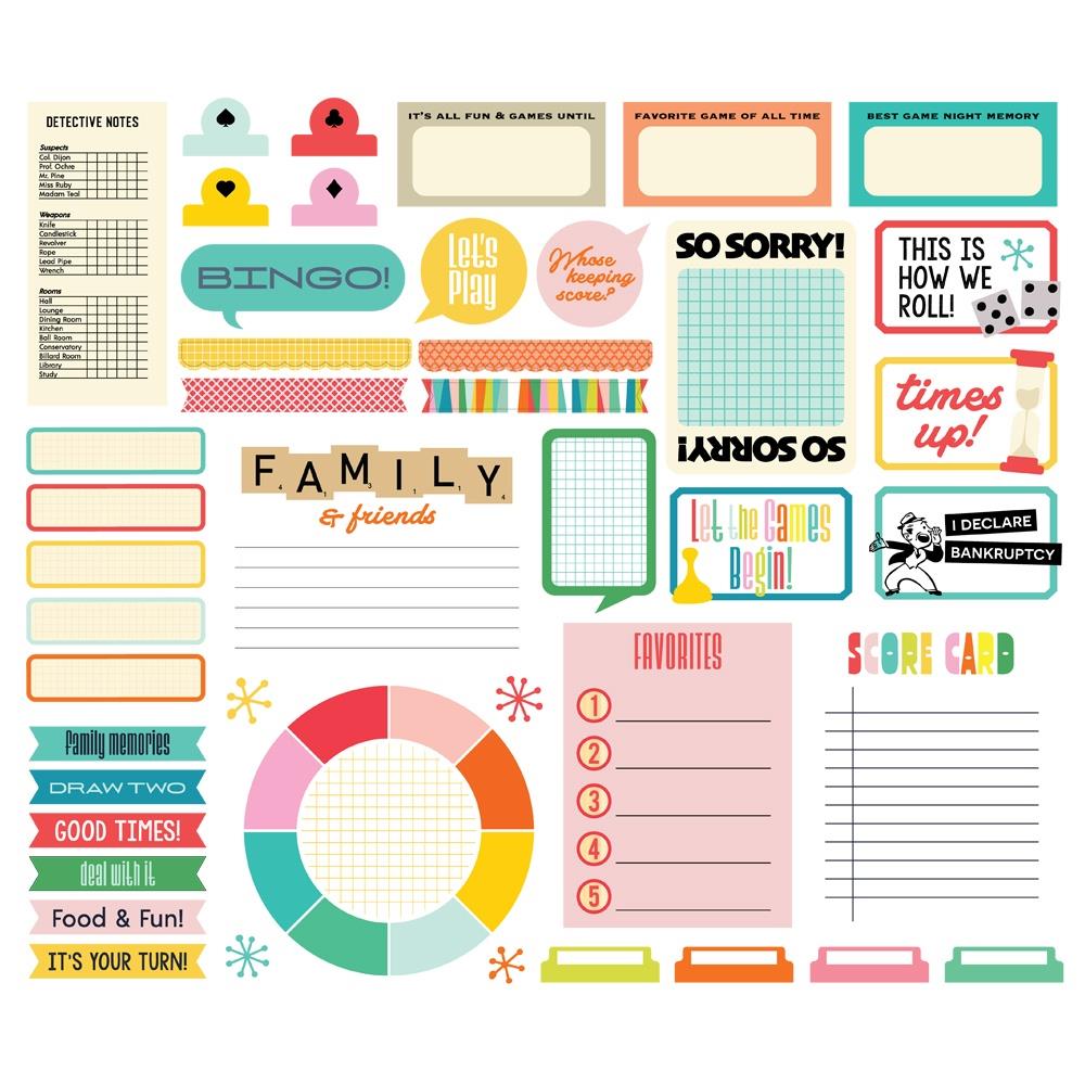 Simple Stories Game Night Journal Bits And Pieces 26119 Bingo