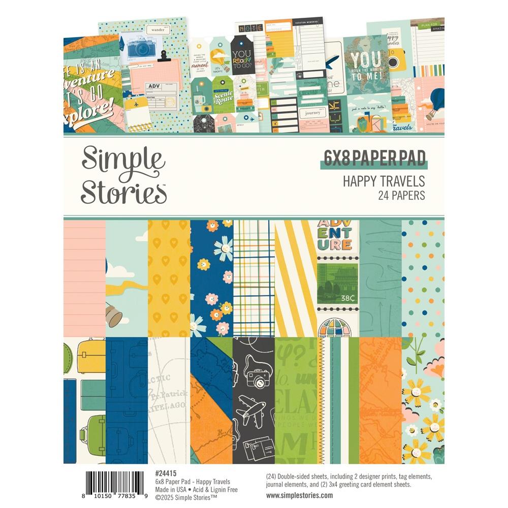 Simple Stories Happy Travels 6 x 8 Paper Pad 24415