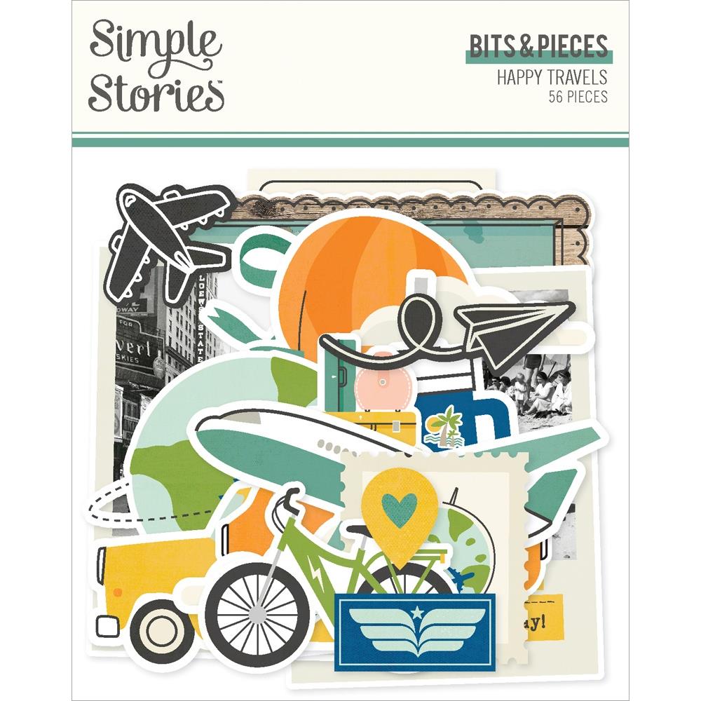 Simple Stories Happy Travels Bits And Pieces 24418