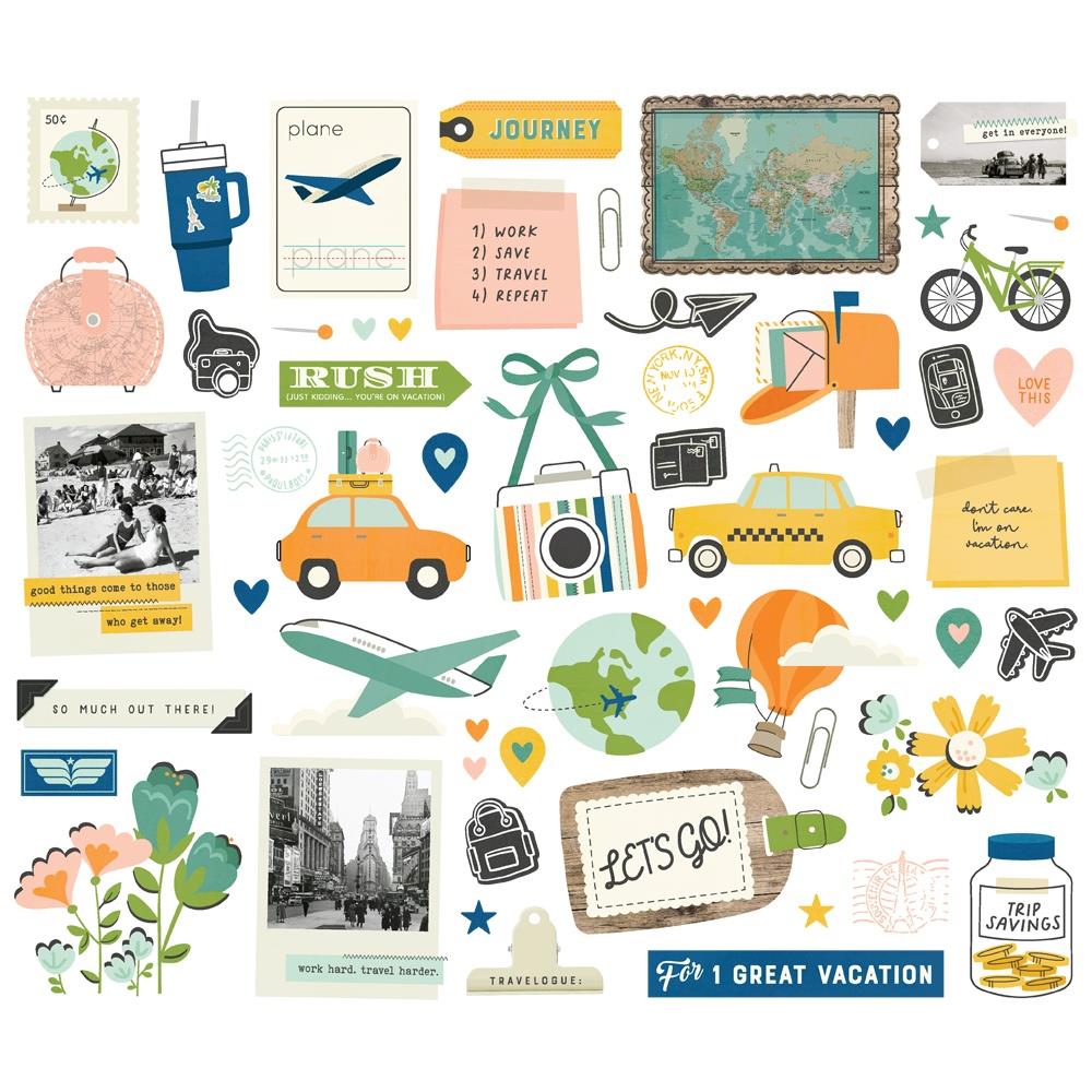 Simple Stories Happy Travels Bits And Pieces 24418 Product Image