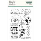 Simple Stories Happy Travels Clear Stamps 24416