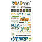 Simple Stories Happy Travels Foam Stickers 24423 Vacation Sentiments