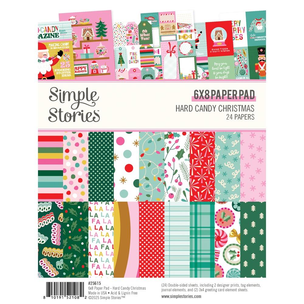 Simple Stories Hard Candy Christmas 6 x 8 Paper Pad 25615