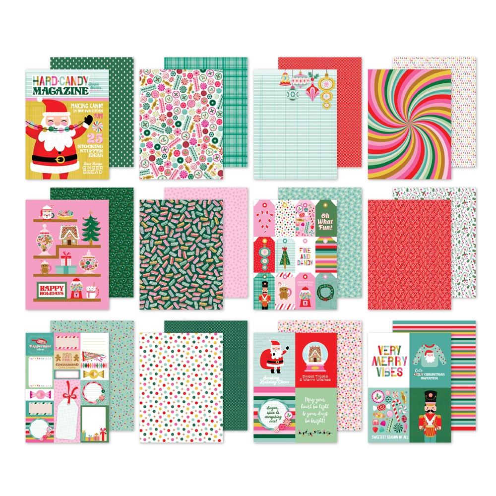 Simple Stories Hard Candy Christmas 6 x 8 Paper Pad 25615 Detailed Images