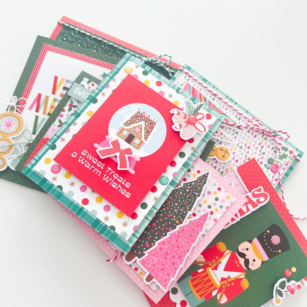 Simple Stories Hard Candy Christmas 6 x 8 Paper Pad 25615 Festive Cards