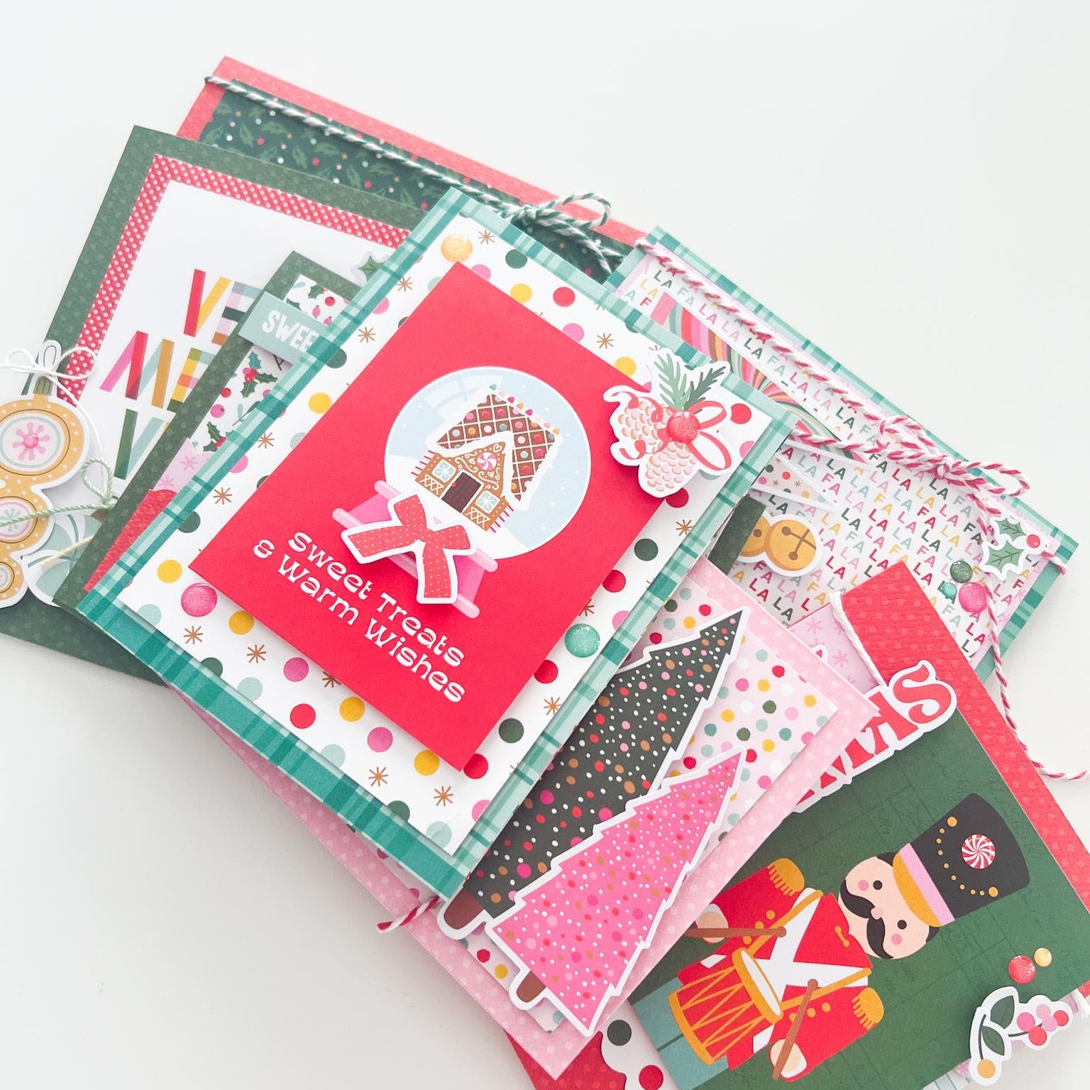 Simple Stories Hard Candy Christmas 6 x 8 Paper Pad 25615 Festive Cards