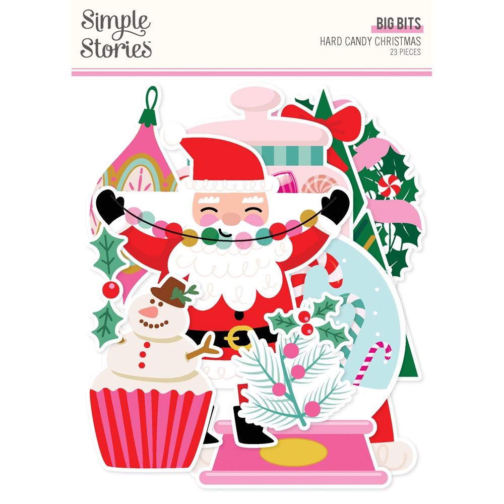 Simple Stories Hard Candy Christmas Big Bits And Pieces 25621
