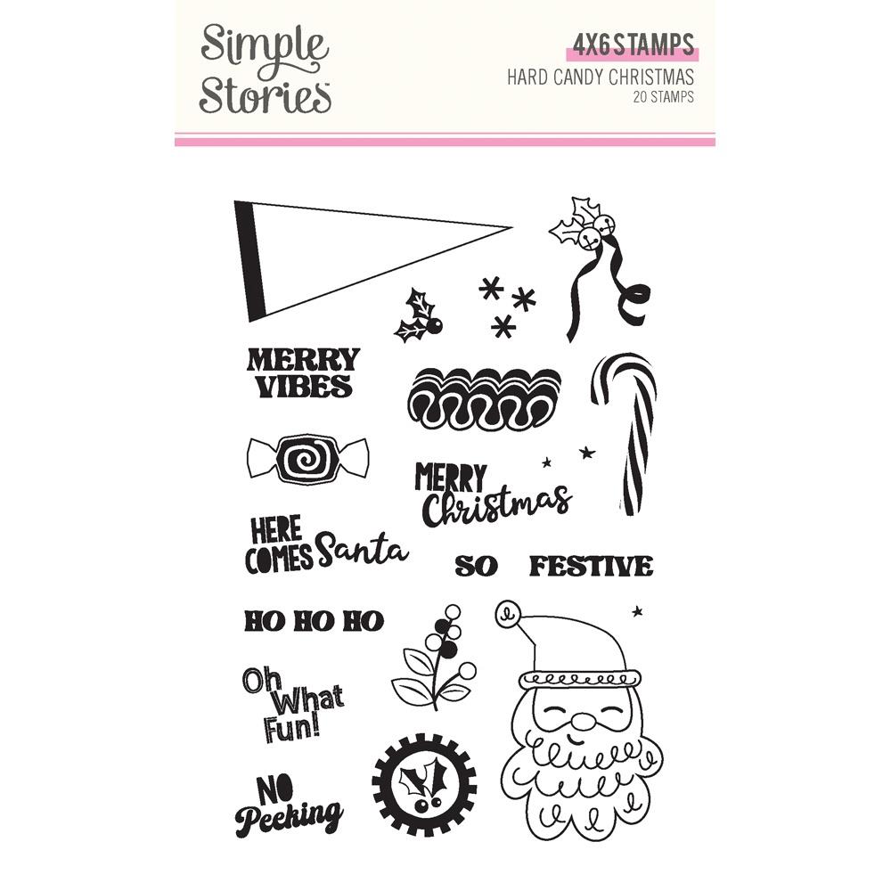 Simple Stories Hard Candy Christmas Clear Stamps 25616