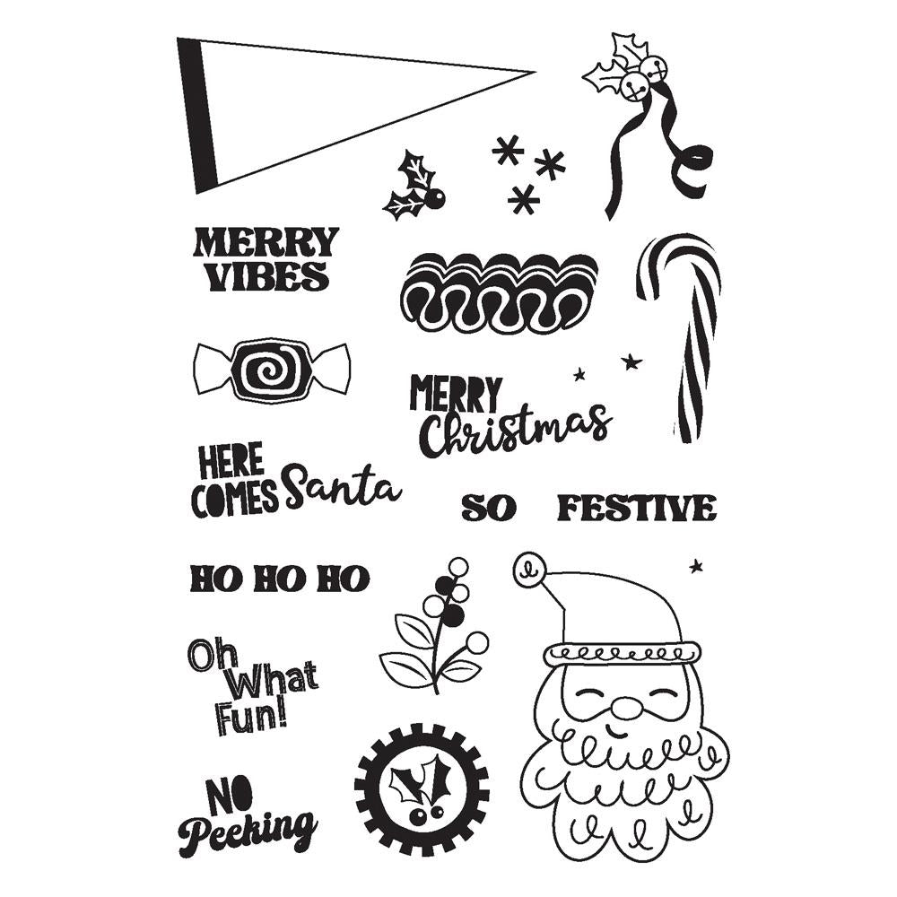 Simple Stories Hard Candy Christmas Clear Stamps 25616 Detailed Image