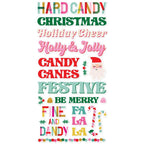 Simple Stories Hard Candy Christmas Foam Stickers 25622 Detailed View