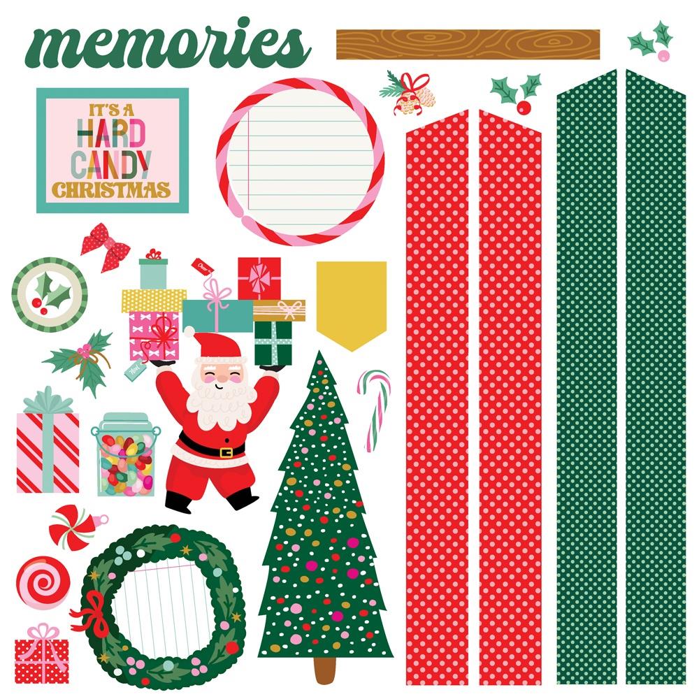 Simple Stories Hard Candy Christmas Page Kit 25627 Festive Memories
