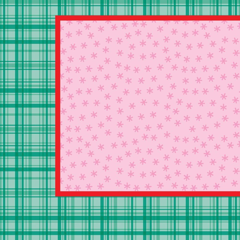 Simple Stories Hard Candy Christmas Page Kit 25627 Festive Plaid