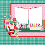 Simple Stories Hard Candy Christmas Page Kit 25627 Santa Scene