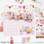 Simple Stories Heartstrings Glitter Enamel Dots 23613 Baby Layout