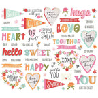 Simple Stories Heartstrings Sentiments Bits And Pieces 23610 Valentine Sentiments