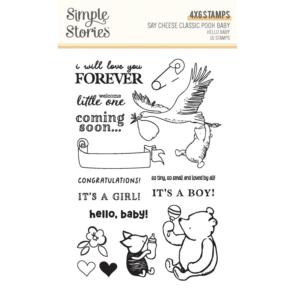 Simple Stories Hello Baby Clear Stamps 25824