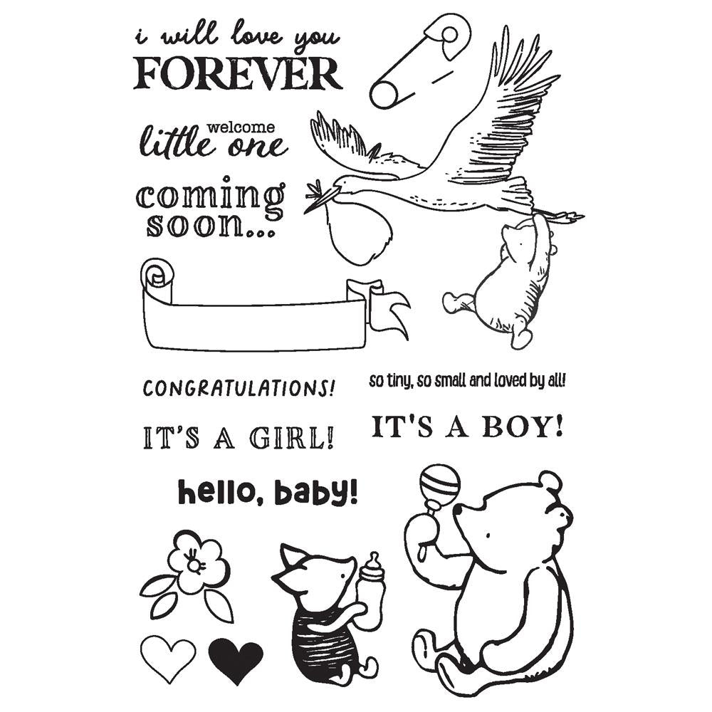 Simple Stories Hello Baby Clear Stamps 25824 Product Image