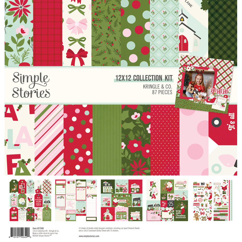 Simple Stories Kringle And Co 12 x 12 Collection Kit 27500