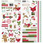 Simple Stories Kringle And Co 12 x 12 Collection Kit 27500 Cardstock Stickers