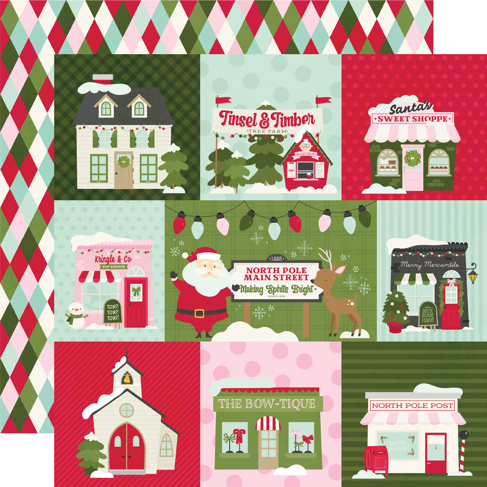 Simple Stories Kringle And Co 12 x 12 Collection Kit 27500 North Pole Sentiments