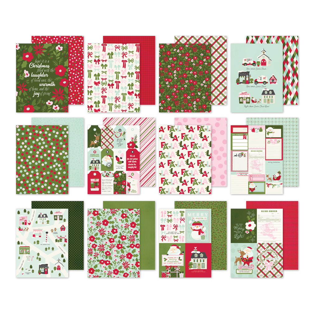 Simple Stories Kringle And Co 6 x 8 Paper Pad 27516 Image Swatches